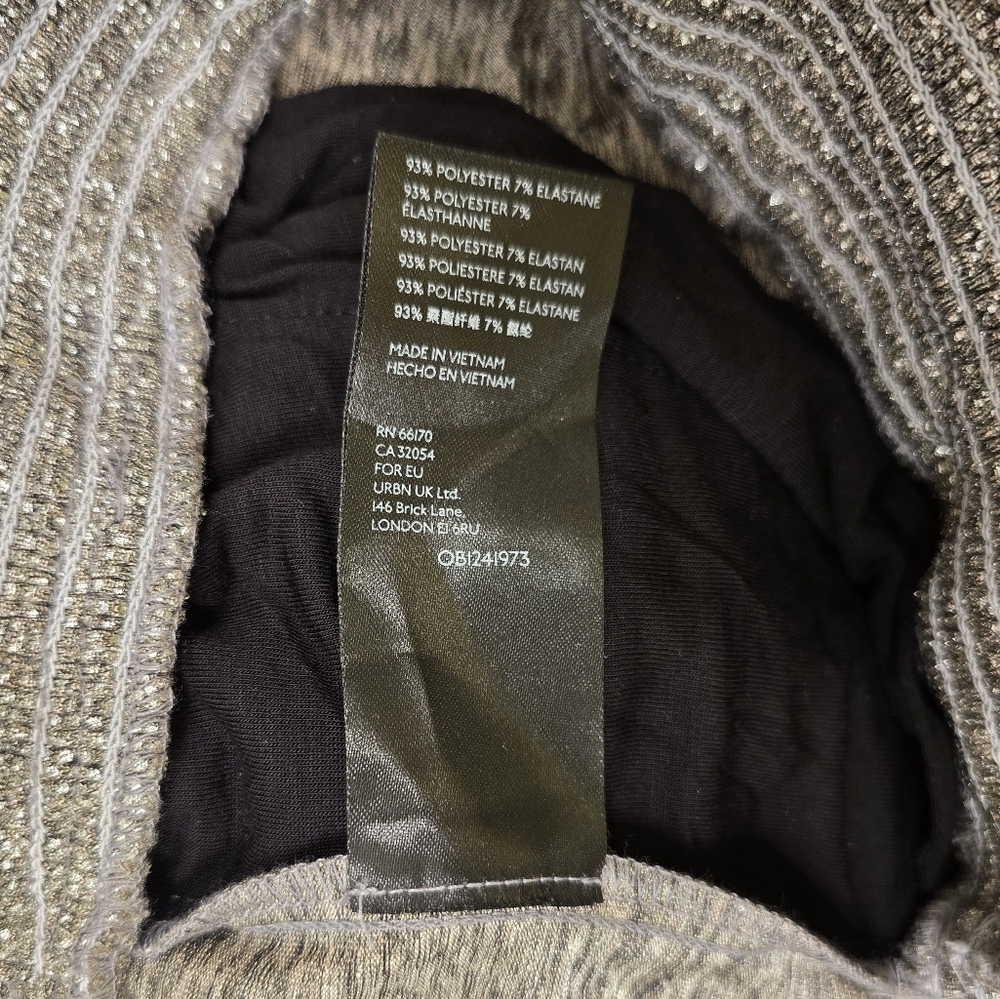 Anthropologie Metalic Silver Joggers Elastic Waist Size M - Picture 4 of 6